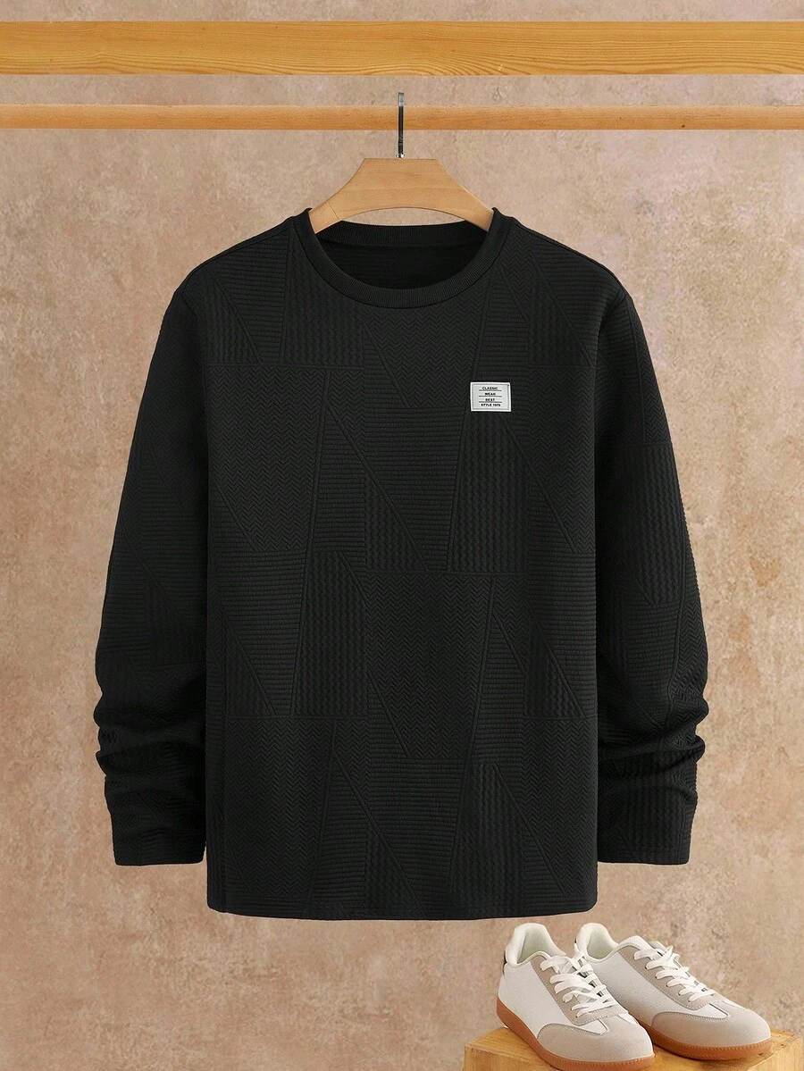 HIMLAND 男士优雅休闲长袖T恤，适合日常穿着