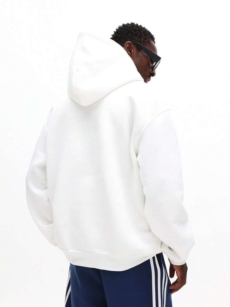 Oversized Hoodie With Drawstring And Centre Pocket
