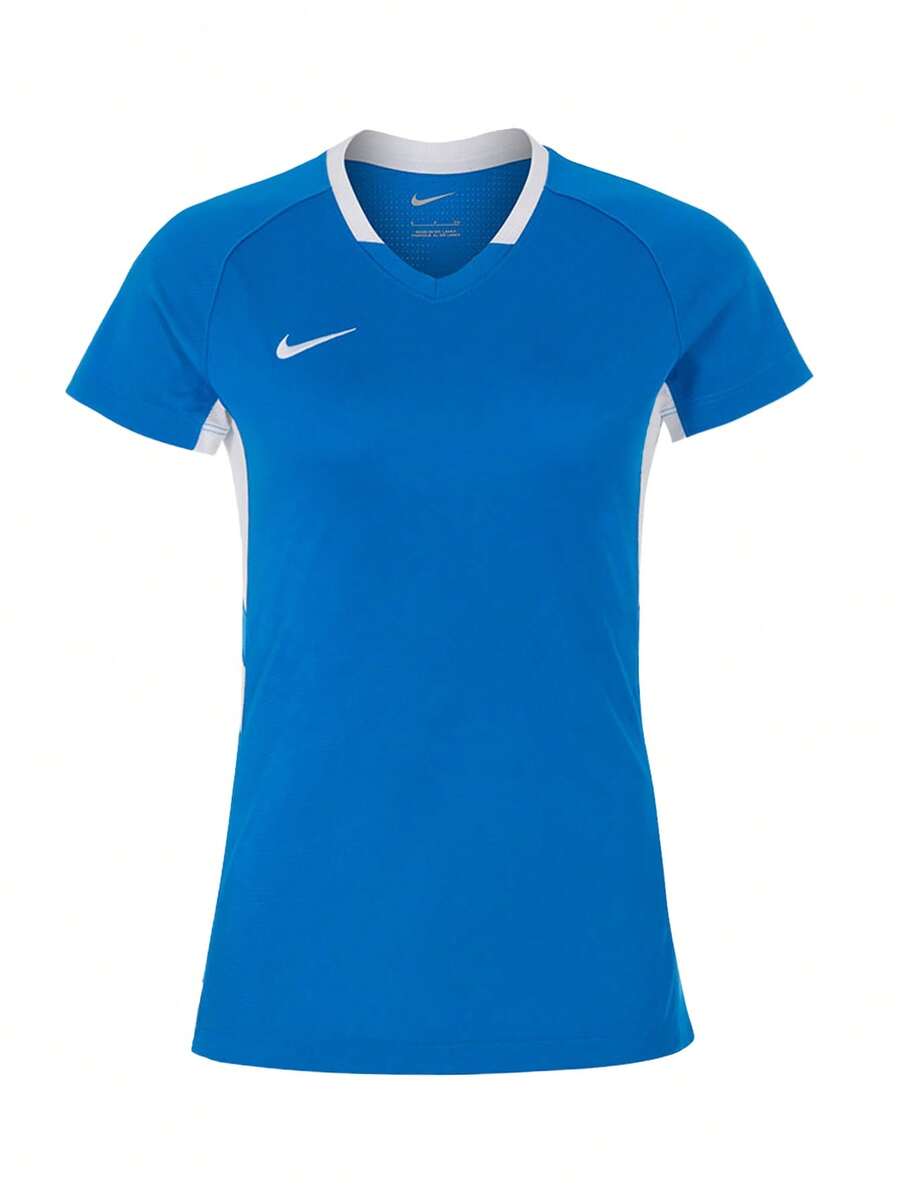 Nike Women's Shirt Blue - Blue and White - View 1