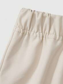 SHEIN Explorewe 2pcs/Set Kids Boys Knitted Long Sleeve Collared Sweatshirt And Casual Pants Set, Autumn/Winter New Arrival - Navy Blue - View 9