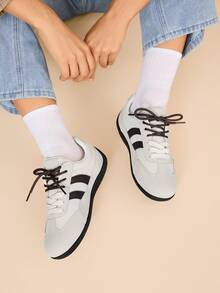 CUCCOO EASI Women's Round Toe Casual Sneakers - Beige - View 10