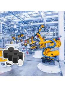 磁性圆点 - 自粘磁铁 (0.8" X 0.8") 剥离粘贴圆形工业柔性粘性磁铁片，可替代方块、贴纸、条状和胶带 (5/10/15/20/25/30/35/40/50/100 个) - 黑色 - 查看 4