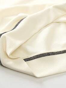 SHEIN Genkimix Kids قميص ثقيل بنفرة طويل الأكمام كاجوال للأولاد، قطعتان، قابل للتنسيق مع العائلة، من البوليستر، قابل للغسل في الغسالة، مناسب للسفر والعودة للمدرسة والأنشطة الخارجية، طقم عملي من قطعتين