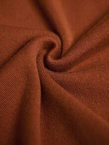 MOTF PREMIUM WOMEN'S LACE PATCHWORK FITTED KNIT DRESS, AUTUMN/WINTER - Orange - View 8