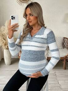 Áo len cardigan tay raglan thường ngày cho bà bầu - Nhiều màu - Xem 1