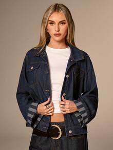 Avantive 秋季女装 秋季返校季 乡村音乐会 女士音乐会 外出 生日 万圣节 服装 休闲 Y2K 2000年代 Y2K Y2K 90年代 性感 西部风 女装 波西米亚风 乡村俱乐部 办公室 鸡尾酒会 复古 紧身 锐舞 音乐节 趣味 优雅 老钱 街头服饰 度假 乡村音乐会 工作 朴素 春假 单身派对 音乐会 基本款 毕业 圣诞节 女式牛仔外套 - 深色水洗藍 - 查看 3