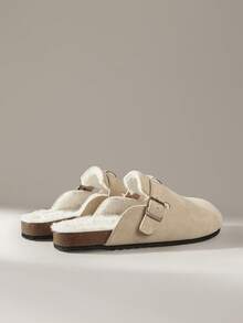 Solecia Women's Casual Versatile Commuting Daily Warm Flats For Christmas - Apricot - View 5
