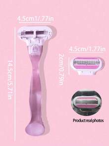 Dụng cụ tẩy lông bằng tay Bikini cho nữ Lưỡi dao cạo bằng thép không gỉ Lưỡi dao cạo thay thế - Nhiều màu - Xem 6