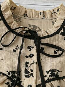 EMERY ROSE 女士梭织休闲假日夏季衬衫 - 杏色 - 查看 4