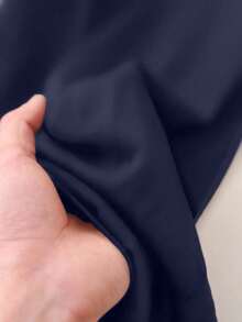 CosyJoli Pantalones casuales azul marino talla grande para mujer, adecuados para el verano