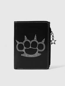 ROMWE Goth Small Wallets - Black - View 1