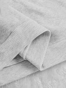 Women's Sakura Tree Branch Print Sweatshirt - Grey - View 3