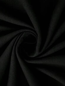 SHEIN LUNE Plus Size Christmas Tree Print Crew Neck Casual Long Sleeve T-Shirt, Graphic Tees, Women Tops For Spring - Black - View 3