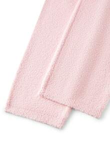 LUVLETTE Christmas & New Years Pajamas Winter Pink Basics Fuzzy Fleece Wrap Top & Pants 2 Piece Set Loungewear Pajama Set Lingerie As Outerwear - Pink - View 9