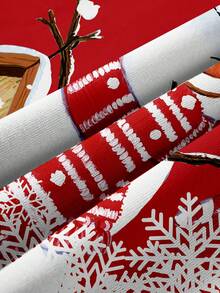 Manfinity Homme Herren-Sweatshirt mit fröhlichem Schneemann-Muster | Klassisches, farbenfrohes Langarmshirt mit Schneeflockenmotiv | Elegantes Sweatshirt mit Winter-Schneemann- und Vogelprint | Bequemer, warmer Weihnachtspullover für festliche Anlässe - Verschiedenfarbig - Übersicht 7