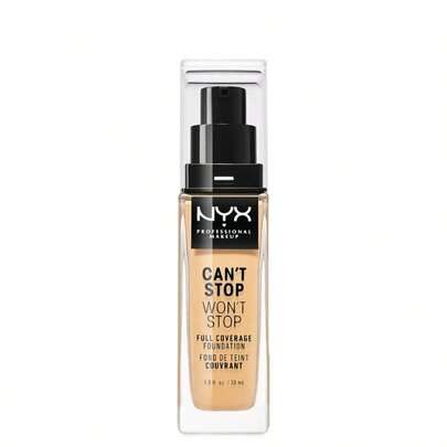 NYX Can't Stop Won't Stop Full Coverage Foundation CSWSF09 Medium Olive 30 Ml