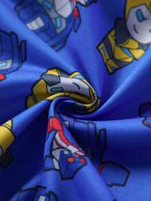 Transformers X SHEIN 2pcs/Set Young Boy Casual Everyday Cartoon Robot Print Sweatshirt And Sweatpants Set, Autumn/Spring - Multicolor - View 5