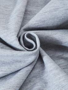 Sparklyn Teen Girl Casual Fashion Street Asymmetric Shoulder Number 33 Print Long Sleeve Sweatshirt, Autumn/Winter Fall - Grey - View 4