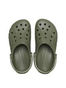 Crocs 經典兒童木製套鞋，時尚百搭，穿脫方便，適合沙灘、戶外行走，綠色 207012-309 - 綠色 - 查看 3