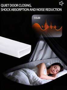 6/1 متر شريط سيليكون أبيض عالي الجودة (1-3 قطع)، 6 أمتار (236.22 بوصة) لكل لفة - شريط لاصق احترافي للأبواب والنوافذ، شريط مانع للرياح للباب الخلفي، شريط مطاطي مضاد للتصادم، مثالي للمتاجر والمطاعم والفنادق والمكاتب والمنازل - مستطيل - مشاهدة 7