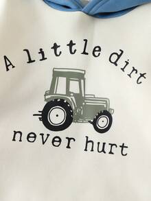 LMoss Kids Bộ 2 áo hoodie và quần dài đan màu tương phản cho bé gái trang phục thường ngày - Nhiều màu - Xem 4