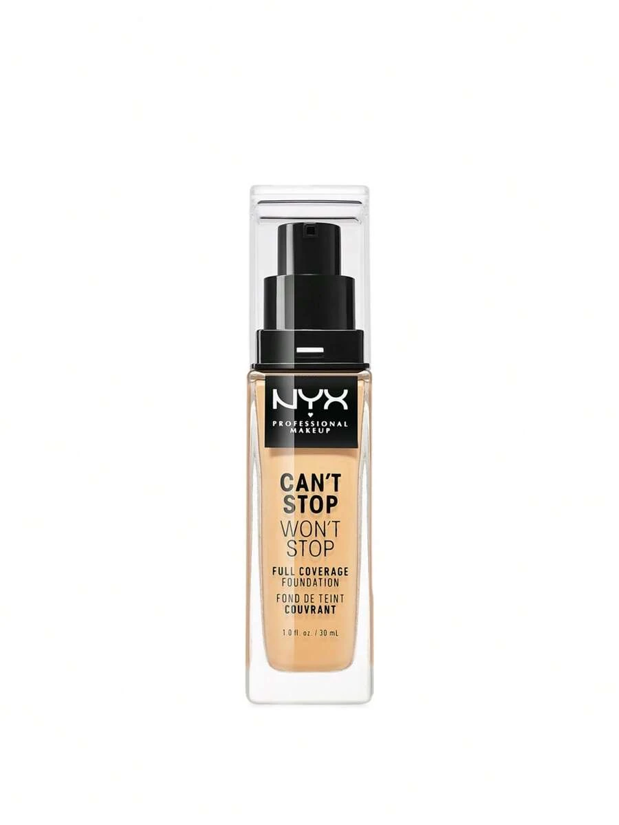 NYX Can't Stop Won't Stop Full Coverage Foundation CSWSF09 Medium Olive 30 Ml - Medium Olive - View 1