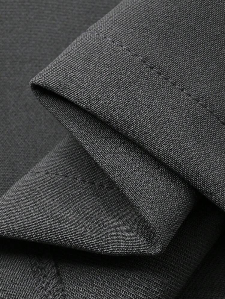 Girls Casual Long Jacket & Pants Set, Fall Outfit Business Attire