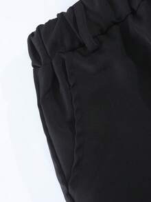 2pcs Teenager Spring Ball Casual Gentleman Single-Breasted Gray Long Sleeve Shirt Paired With Elastic Waist Slant Pocket Casual Pants Set, Vacaura Boy Outfit