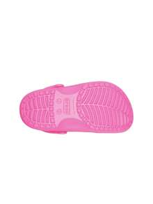Crocs 經典兒童木製克羅格鞋，時尚百搭，適合戶外穿著、海灘與戶外活動，粉紅色 CR207012-6QQ - 粉色 - 查看 4
