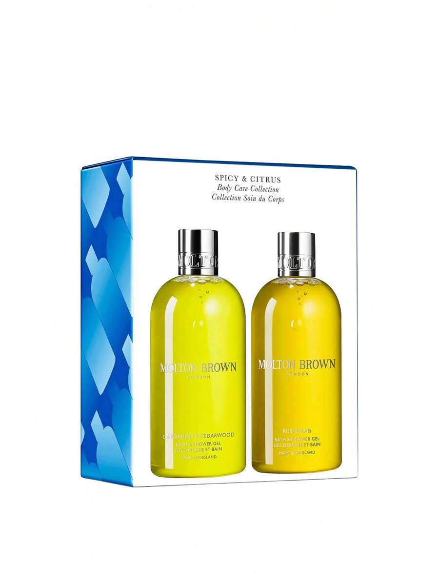 Spicy & Citrus Body Care Collection Gift Set 2 X 300 Ml - Cardamom & Cedarwood  Bushukan - View 1