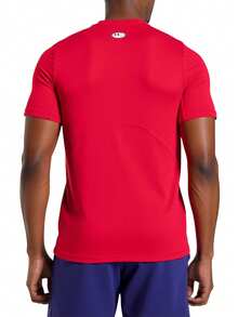 Under Armour Men's T-Shirts Red - Red/White-600 - View 2