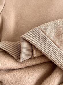 Cozy Pixies 6pcs Baby Boys Letter Pattern Knit Soft Crew Neck Long Sleeve Pullover Sweatshirt & Elastic Waist Pants Set, Thermal Lined Thick For Winter - Multicolor - View 10