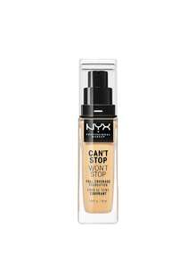 NYX Can't Stop Won't Stop Full Coverage Foundation CSWSF08 True Beige 30 Ml - true beige - View 1