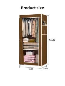 Closet Organizer With Multiple Shelves Large Capacity Storage Cabinet Spacious Hanging Space Sturdy Frame Easy Assembly Space Saving Solution For Bedroom Home Use
