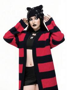 Whyspr 全新百搭休闲多色宽松长袖长款开衫毛衣 - 彩色 - 查看 6