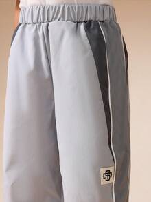 SUMWON Boys Zip Up Track Set Lightweight Training Jacket And Pants Elastic Cuffs Athletic Windbreaker Outfit - Grey - View 8