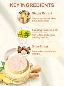 SlowSunday Body Massage Cream, Body Firming Cream, Enriched With Ginger & Coffee Extract, Weight Loss, Fat Burning Slimming, Massage, Flat Tummy Cream, Body Tightening Cream, Lifting And Firming Body Skin, Suitable For Abdomen, Buttocks, Arms And Thighs, Hot Cream Burns Fat, Cozy Winter Styles, Suitable For Winter, Y2K, For Valentine's Day, Valentines Gift, Valentines Day Gift, Ideal For Party - Multicolor - View 5