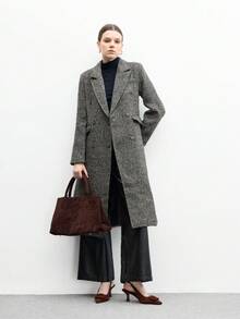 CUCCOO BIZCHIC Sandálias de Salto Alto Estileto Sem Calcanhar com Tira no Tornozelo, Bico Fino, Minimalistas e Elegantes - Castanho - Visão 10