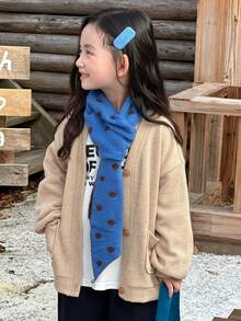 Dazy Kids Young Girls Jacket, Autumn - Khaki - View 6