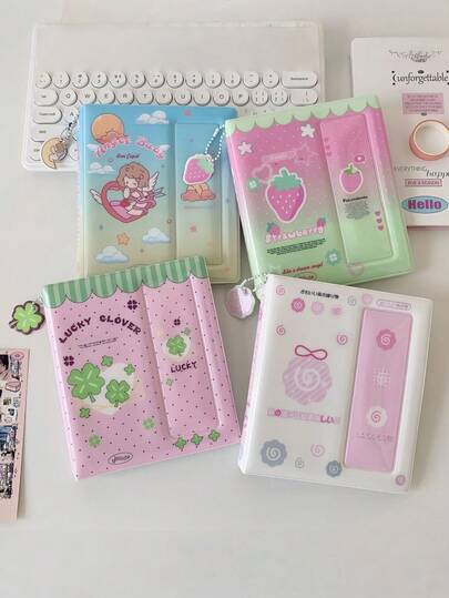 Lucky 4-Leaf Clover Photo Album, Memory Book For Photos, Postcards & Collectible Cards, Treasure Every Page Of Memories