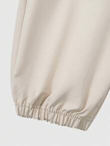 SHEIN Explorewe 2pcs/Set Kids Boys Knitted Long Sleeve Collared Sweatshirt And Casual Pants Set, Autumn/Winter New Arrival - Navy Blue - View 10