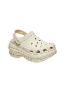 Crocs Classic Mega Crush Unisex Clogs Bone CR207988 - Beige - View 2
