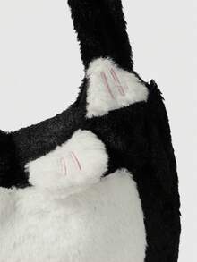 ROMWE Anime 女士单肩包 - 黑色 - 查看 4