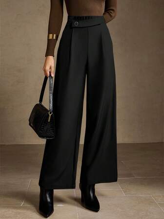 MOTF PREMIUM PRESS CREASE BUTTON PANTS