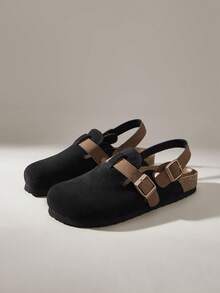 Solecia Spring/Autumn New -On Mule Flat Shoes For Christmas - Black - View 2