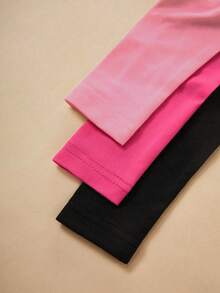 SHEIN 3 件套女童纯色长袖汗衫（3 件单独出售）