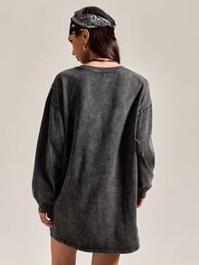 Easelle 仿皮草大衣印花钻石图案秋冬大衣棕色拉链开衫外套