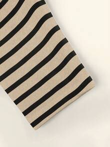 INAWLY 女式休闲条纹圆领长袖上衣，秋季