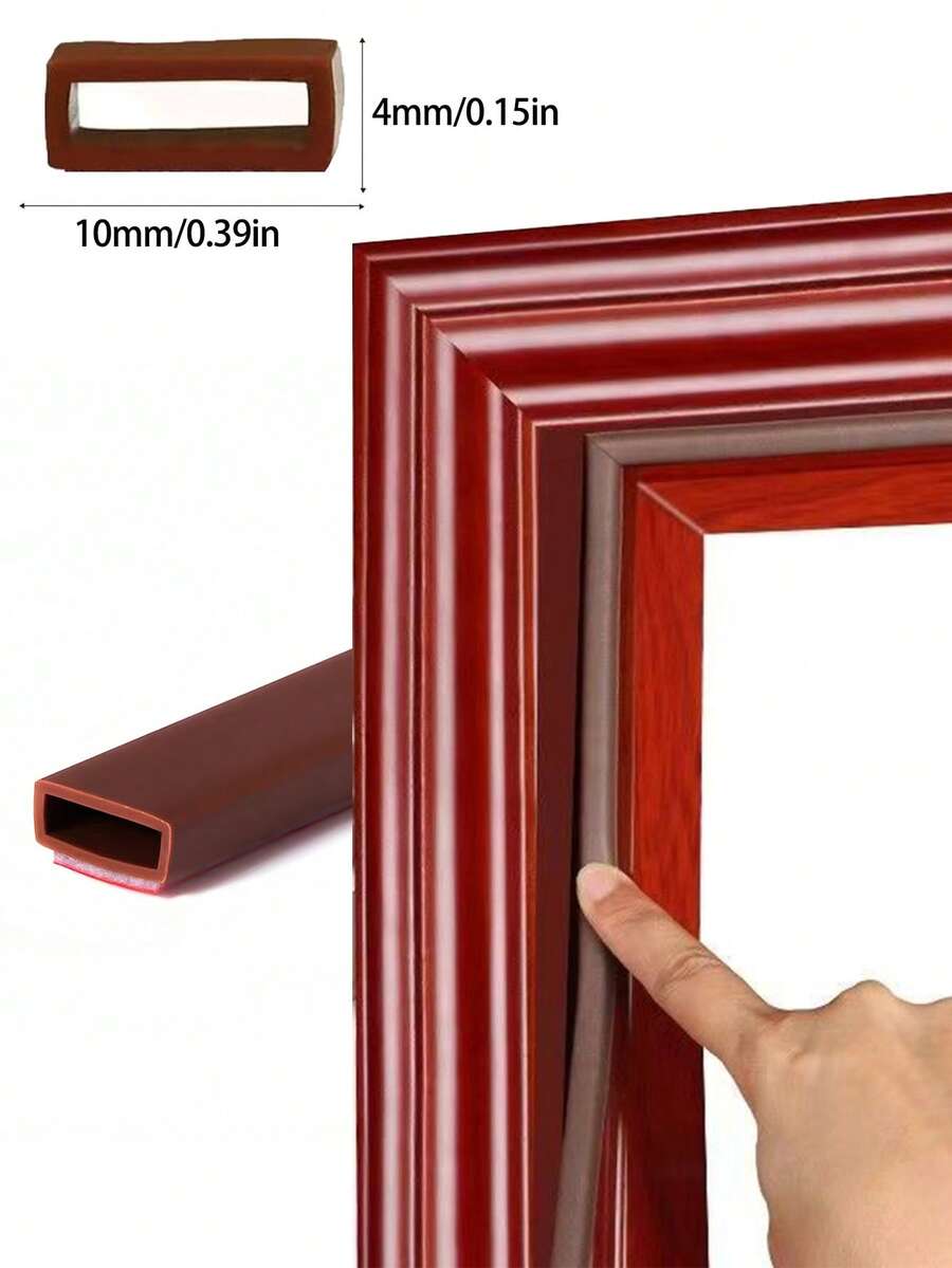 6/1 متر شريط سيليكون أبيض عالي الجودة (1-3 قطع)، 6 أمتار (236.22 بوصة) لكل لفة - شريط لاصق احترافي للأبواب والنوافذ، شريط مانع للرياح للباب الخلفي، شريط مطاطي مضاد للتصادم، مثالي للمتاجر والمطاعم والفنادق والمكاتب والمنازل - مستطيل - مشاهدة 1