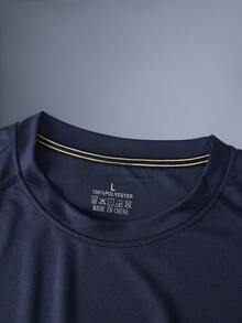 Chemise de compression à manches longues fine pour hommes DRIFTMERE, absorbant l'humidité, respirante, convenant pour la course, l'entraînement, spécialement conçue pour la salle de gym du printemps à l'été - Multicolore - Voir 3